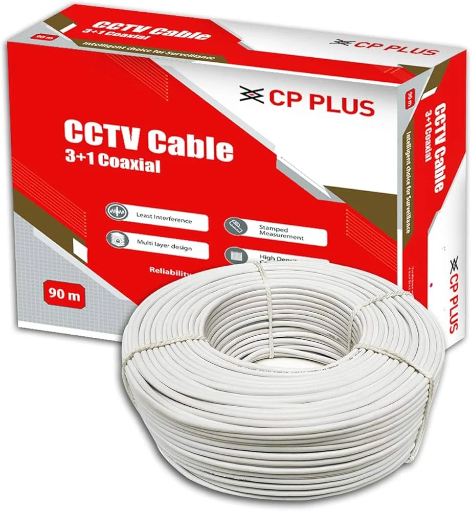 CP Plus 3+1 Standard Copper Cable 90 Mtr (CP-ECC-90RS)