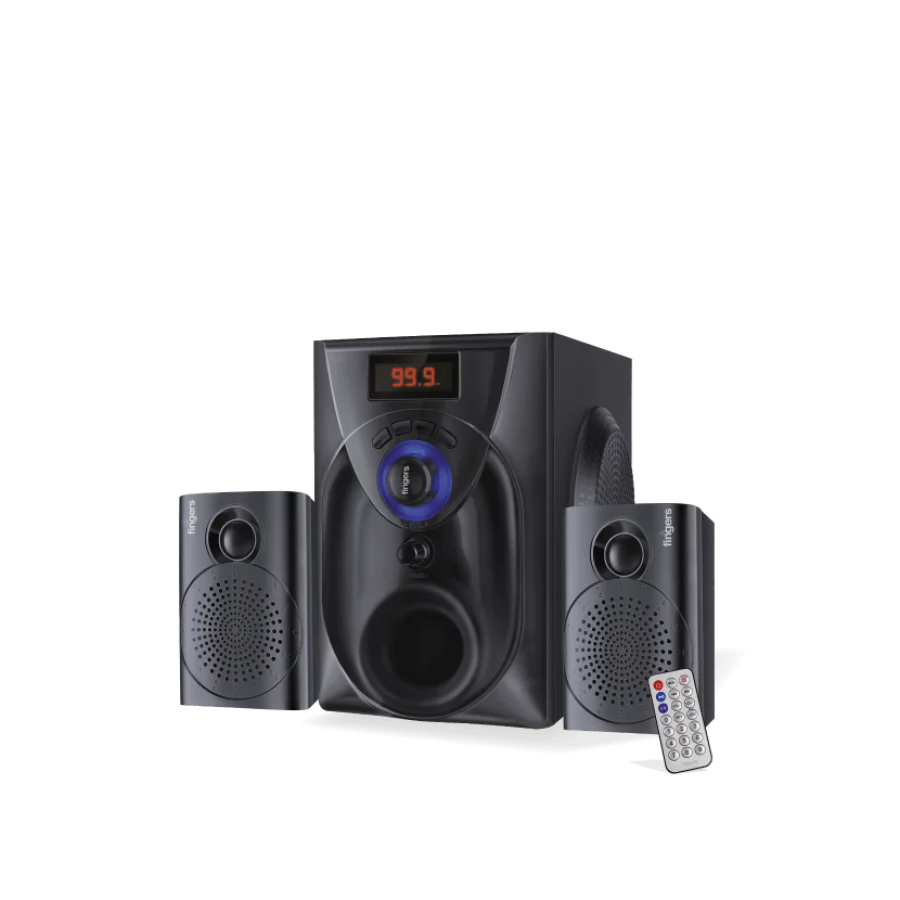 FINGERS Challenger 2.1 Wood Encased Speaker | Cinematic Surround Sound
