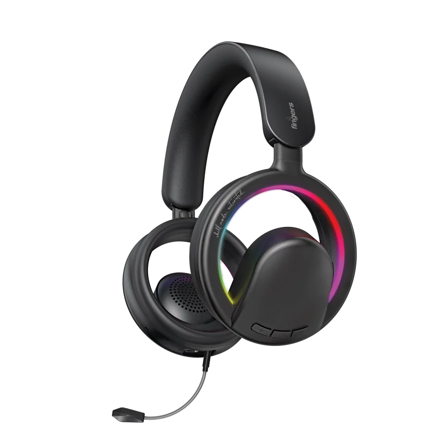 FINGERS ChillRay Open-Ear Wireless Headset | Open-Ear Design & Cool Aesthetics