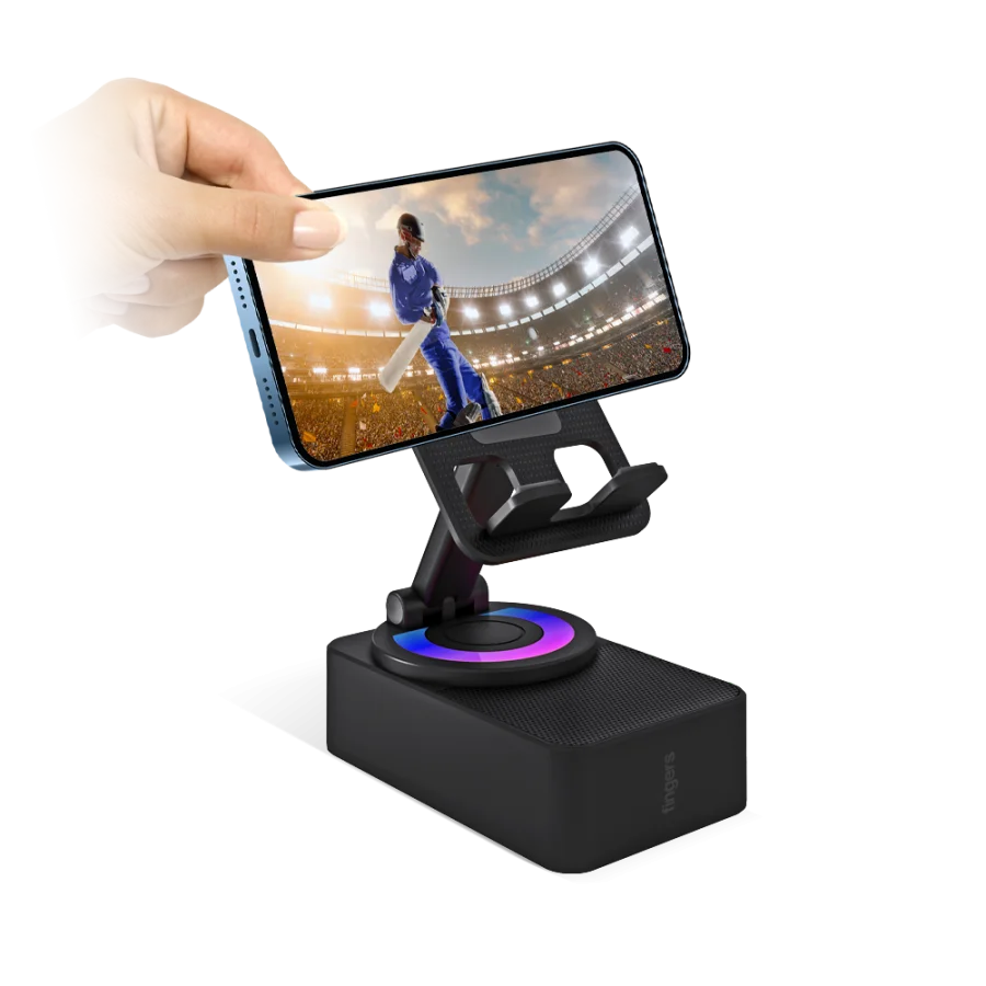 FINGERS Mini MOT Portable Speaker & Mobile Stand | Hands-Free Viewing
