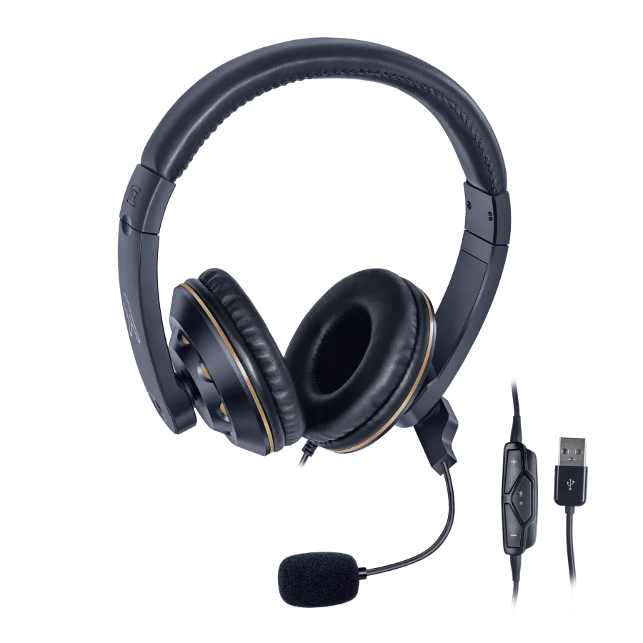 FINGERS USB-Tonic H9 Wired Headset | Plug & Play & Crystal-Clear Conversations