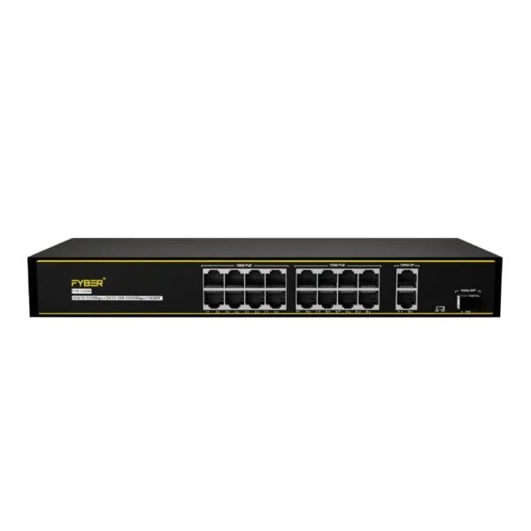 Fyber 16 Port 10/100 With Uplink Giga 100/1000 +1SFP Port (FYR-162GE)