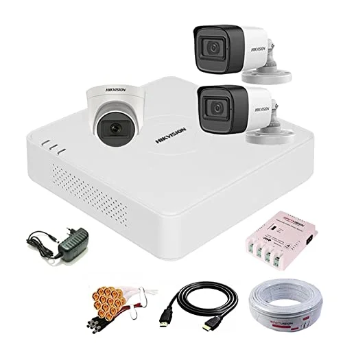 Hikvision 2MP 3 Camera Kit