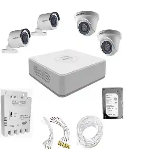Hikvision 2MP 4 Camera Kit