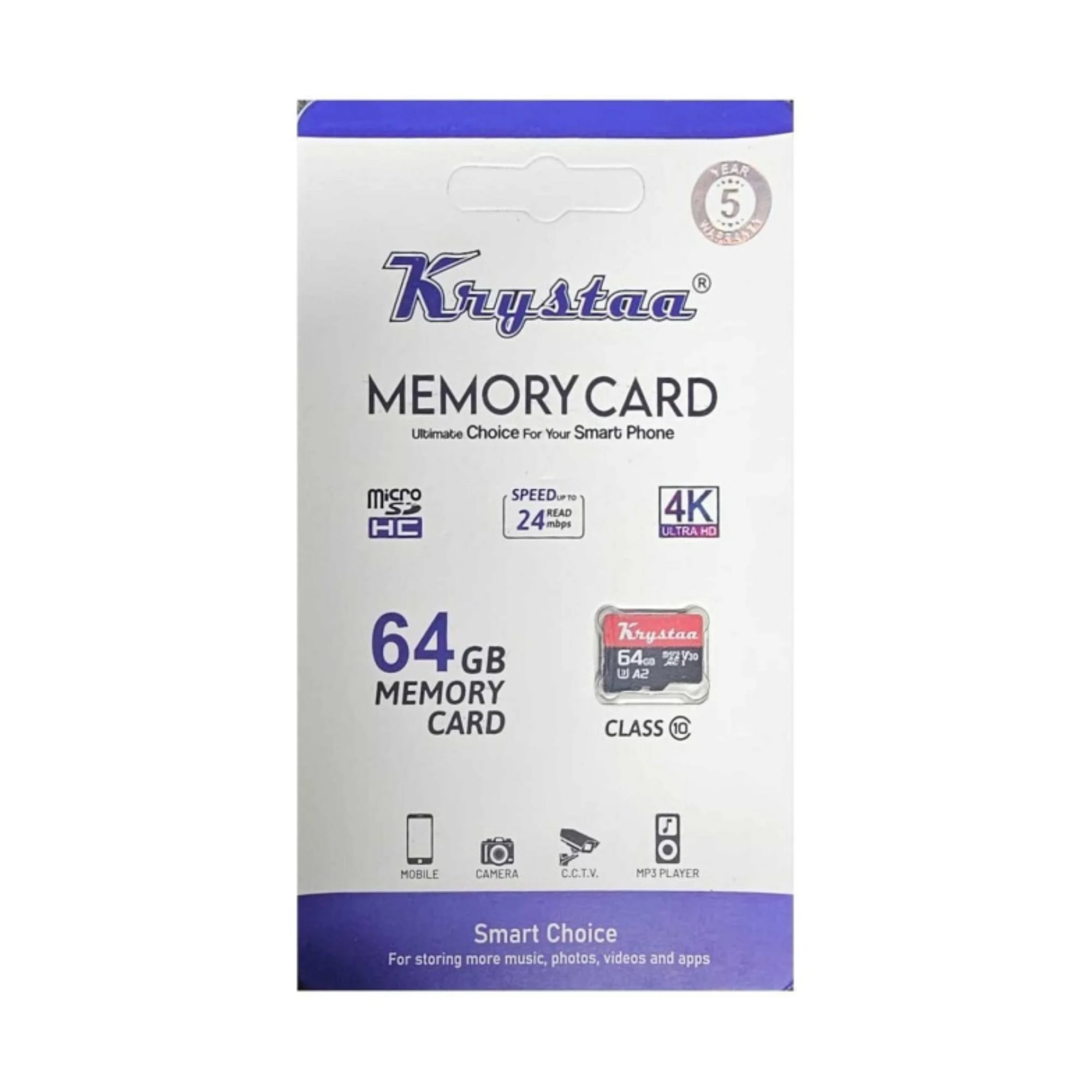 Krystaa 64 GB Memory Card