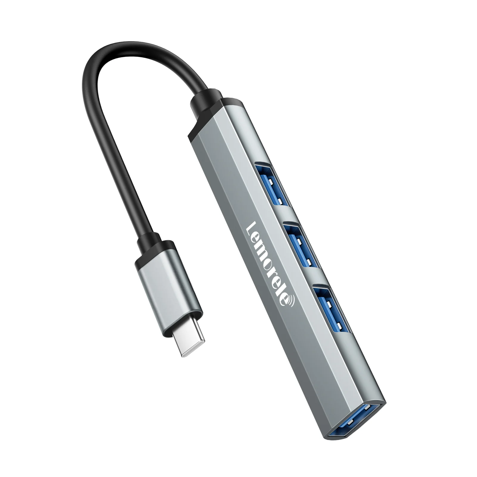 Lemorele 4-Port USB Hub With 1 × USB 3.0 & 3 × USB 2.0 Ports (TC57)