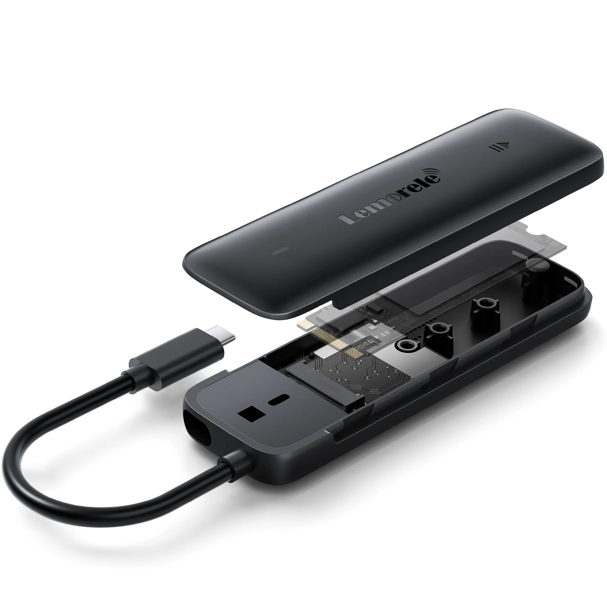 Lemorele USB-C 3.2 Gen 2 To M.2 Nvme Ssd Enclosure (10GBPS) (SD5)