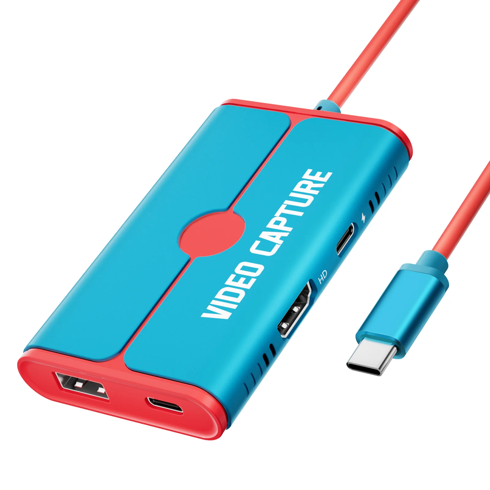 Lemorele USB-C Video Capture Card With HDMI, USB-C 3.0, USB-A 3.0 & 100W Pd (AC08)