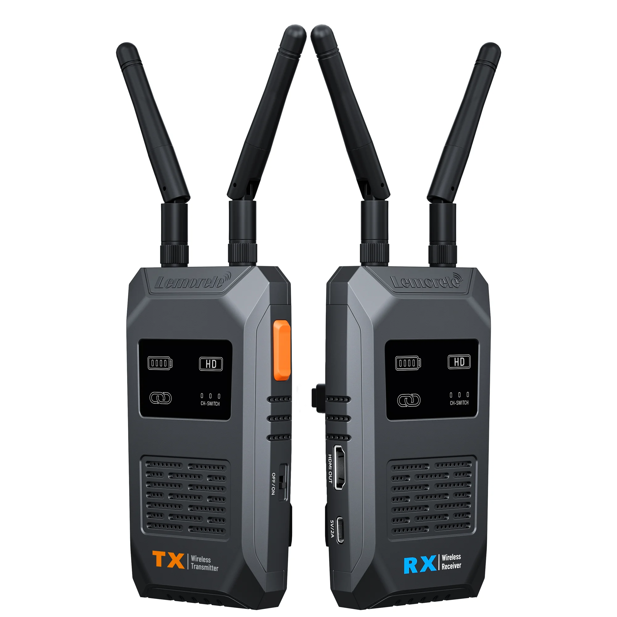Lemorele Wireless HDMI Transmitter & Receiver Kit With HDMI Loop-Out 1080P, 200M (R1100)