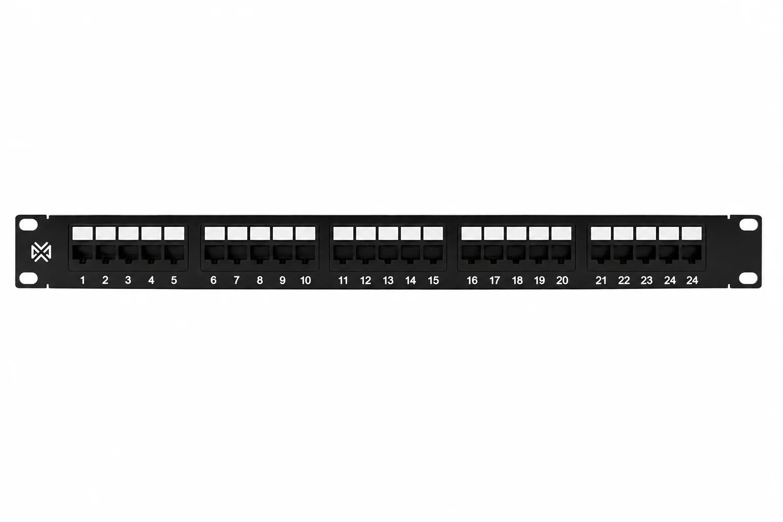 Maxxion 1U-24 Port CAT6 UTP Patch Panel Fully Loaded (MX-PP24G-FS)