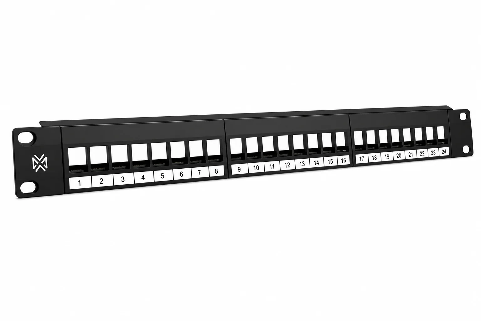 Maxxion 1U-24 Port CAT6 UTP Patch Panel Unloaded (MX-PP24G-ES)