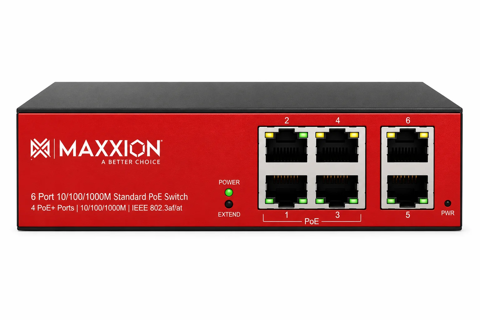 Maxxion 4Port Gigabit POE Switch(MX-5402-S6W)