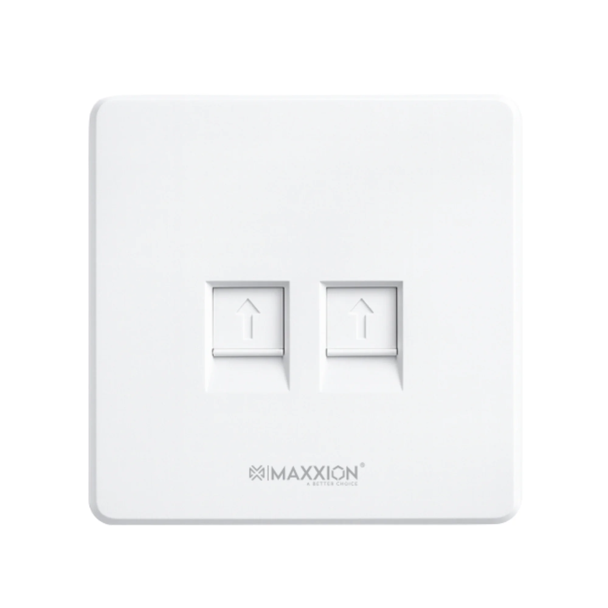 Maxxion Dual Port Face Plate (MX-FP2-WS)