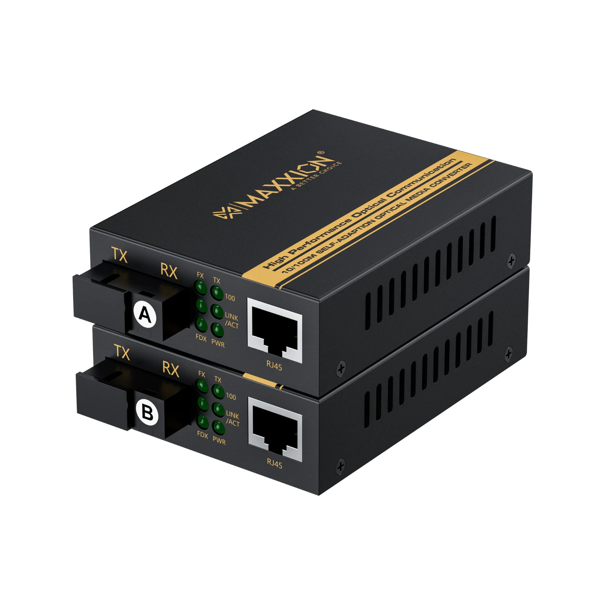 Maxxion Fiber 10/100 Media Convertor A-B (MX-MMC100)