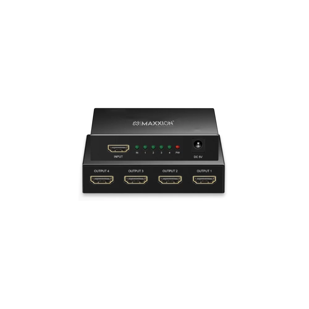Maxxion HDMI Splitter 1X4 (MX-HS104-4KS)