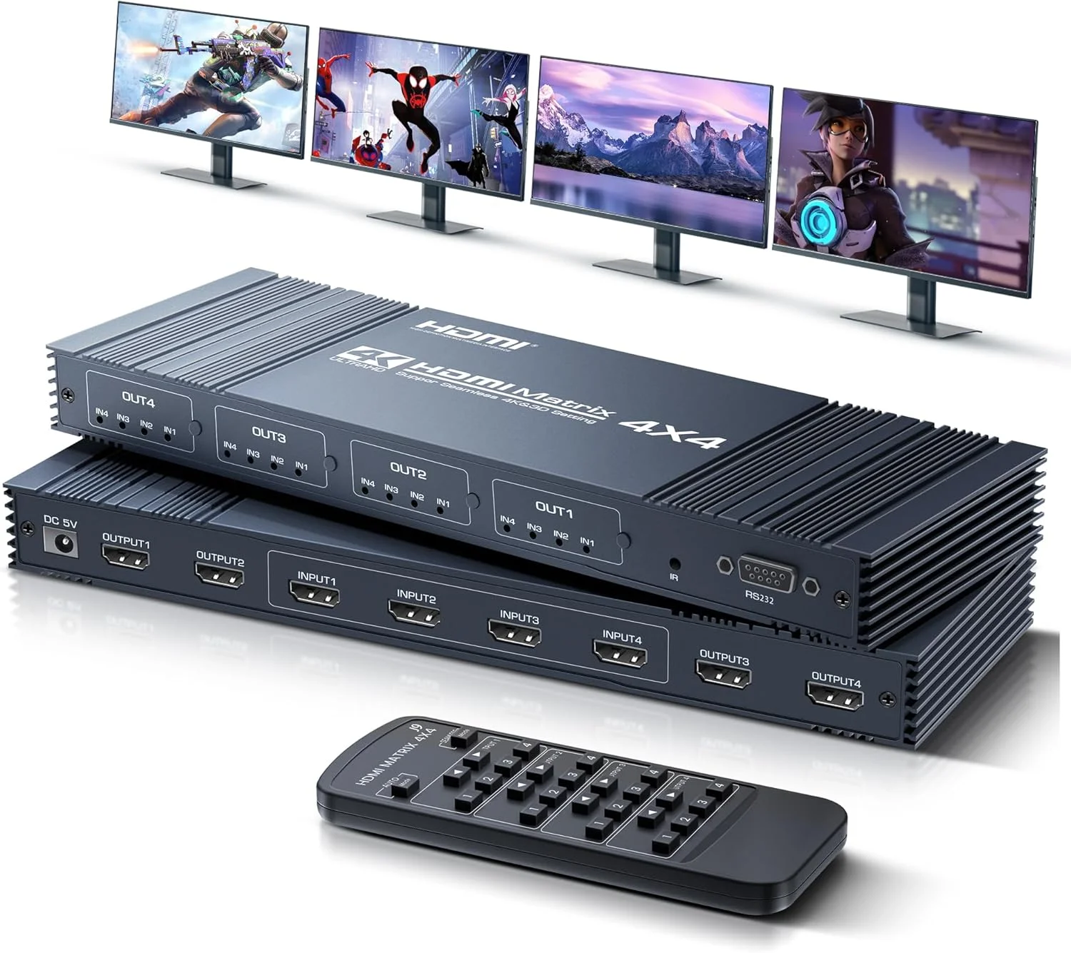SRB 4X4 4K HDMI1.4 Matrix Seamless Switching (SRB-HDMI 4X4 MATRIX)