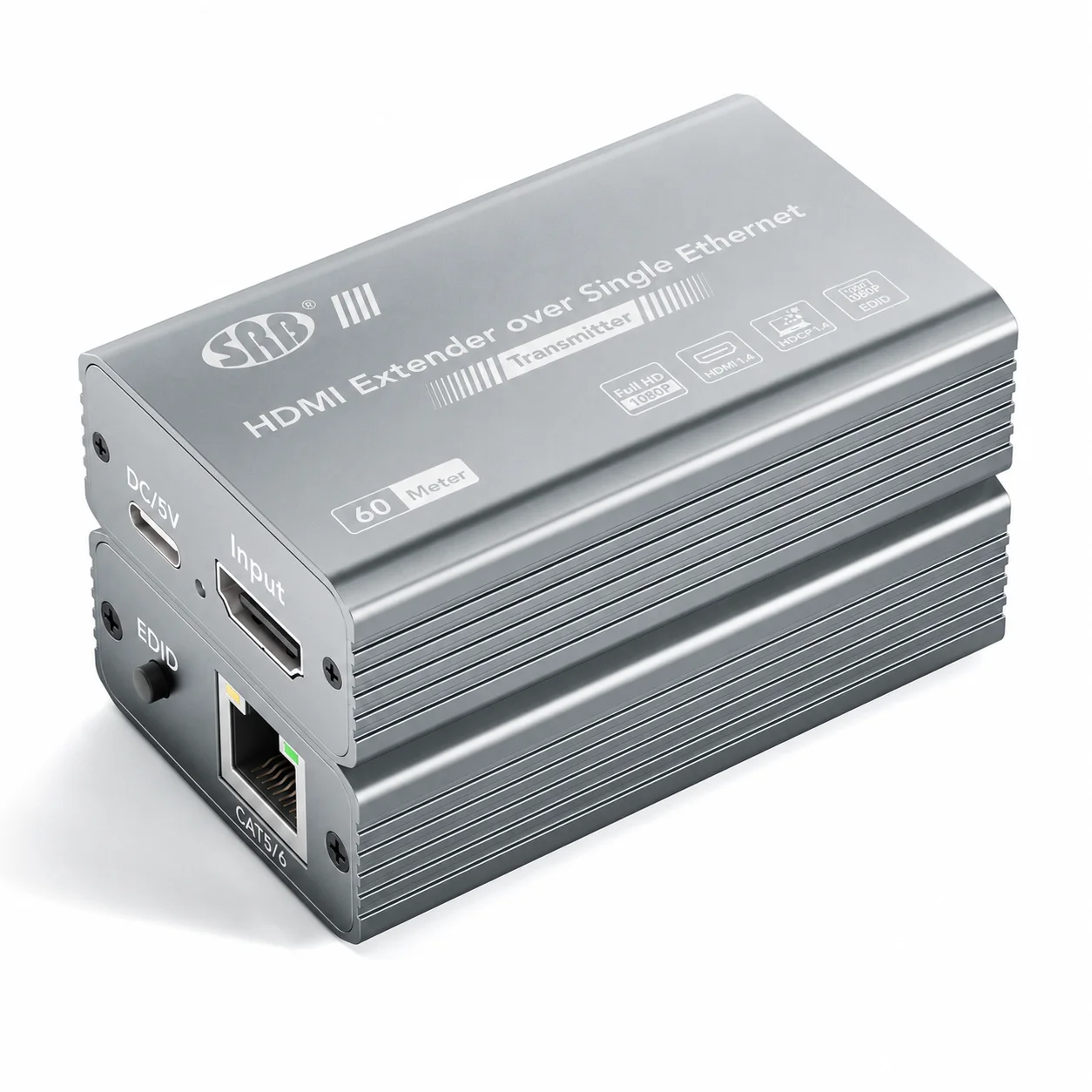 SRB HDMI Over Lan Extender 60Mtr With Power (SRB-ET60M)