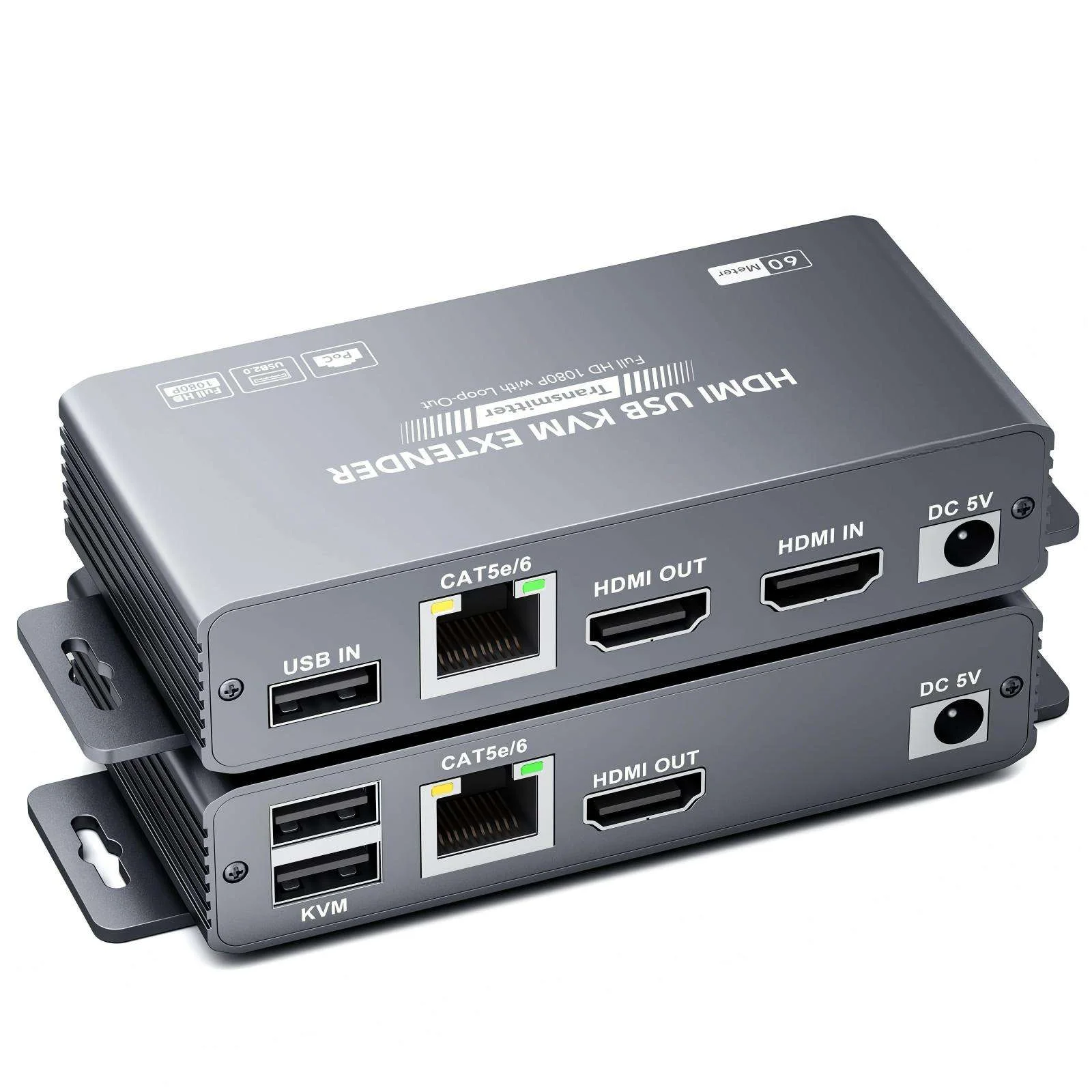 SRB HDMI Over Lan KVM Extender 60 Mtr (POC) (SRB-ET60MUSB)