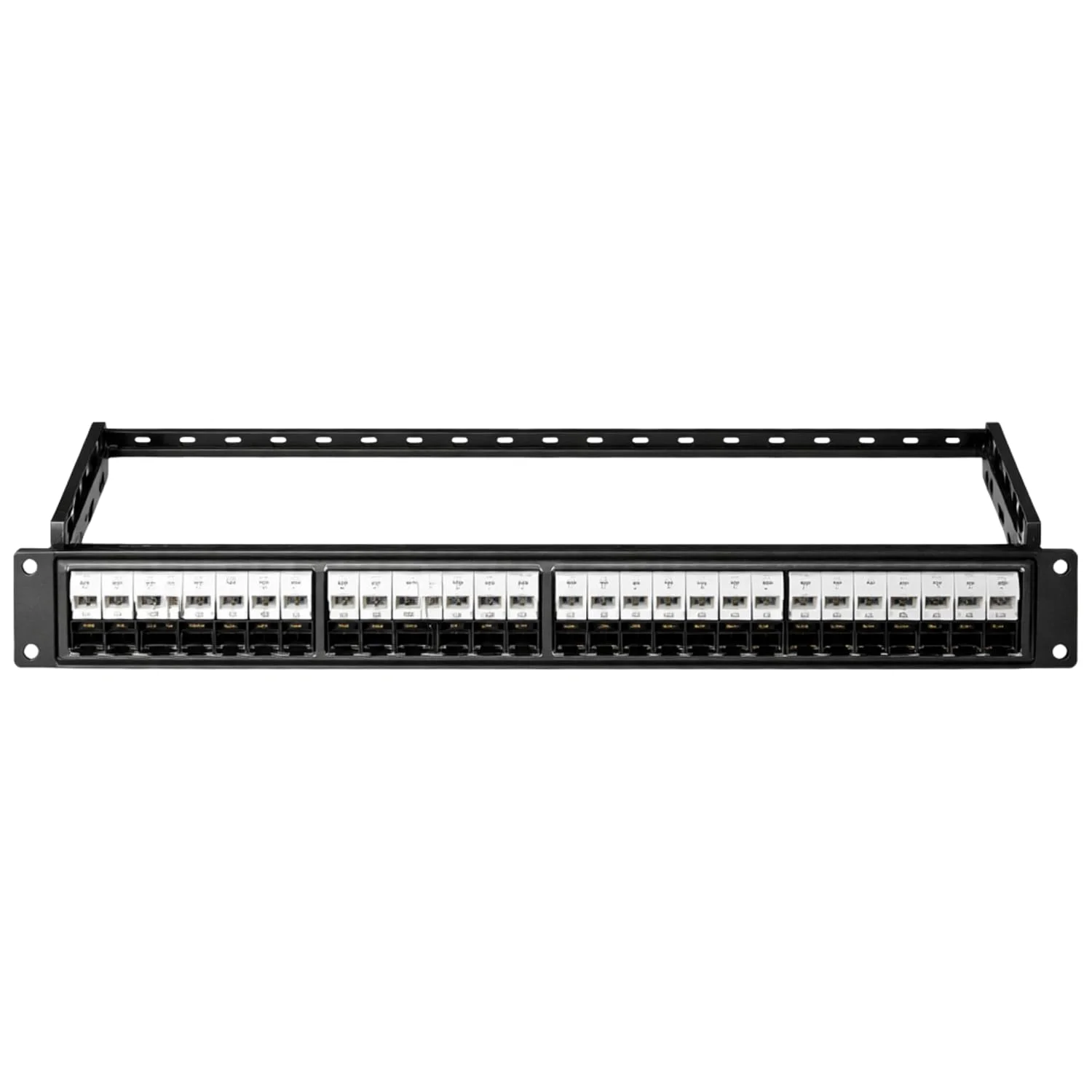 Trionet 1U 19 Inch 24-Port Angled UTP Blank Patch Panel (TN03BPP-UTP24A)