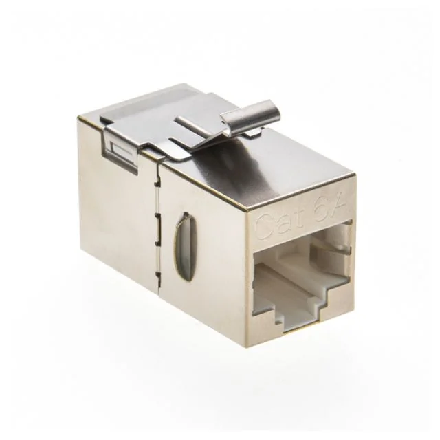 Trionet Network Key Stone Jack CAT6A Stp(FTP) RJ45 Inline Coupler (TN04ILCSTP6A02)