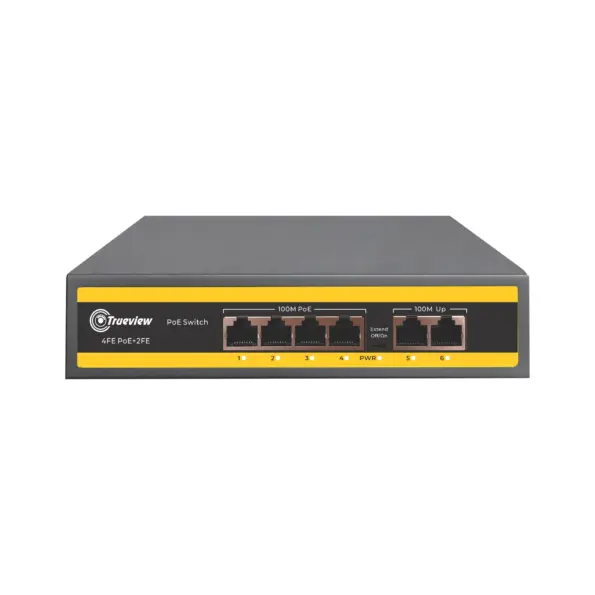 Trueview 4 Port POE Switch 4+2 (T38260-A)