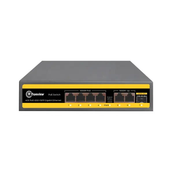 Trueview 4 Port POE Switch 4G+2G+1SFP (T38261-A)