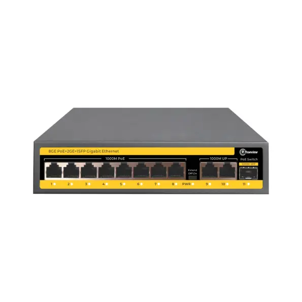Trueview 8 Port POE Switch 8G+2G+1SFP (T38265-A)